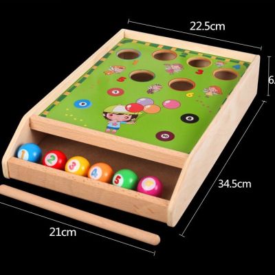 Bộ đồ chơi bàn bida bằng gỗ - Bàn trò chơi gia đình Nắng Của Mẹ