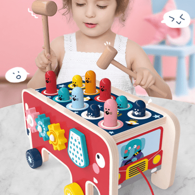 Bộ đồ chơi Đập chuột kích thích khả năng quan sát, rèn luyện tư duy và sự khéo léo của bé Nắng Của Mẹ
